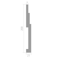 Base ЛДФ 2021 Белый 2000*200*21 мм. - 2