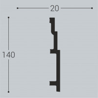 xps полимер П13 140-20 2000*140*20 мм. - 1