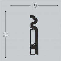 XPS полимер П14 90-19 2000*90*19 мм. с монтажной планкой - 1