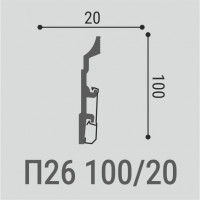 XPS полимер П26 100-20 2000*100*20 мм. - 1