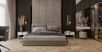 Herringbone H LVT 004 (Елочка клеевая) Дуб Монпелье H004 - 1