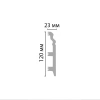 Дюрополимер Белый D233 ДМ (120*23*2000мм) - 1
