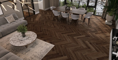 Herringbone H LVT 001 (Елочка клеевая) Дуб Тулуза H001 - 4