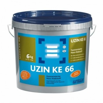 Дисперсионный клей для приклеивания ПВХ-плитки Uzin KE66 6 кг.