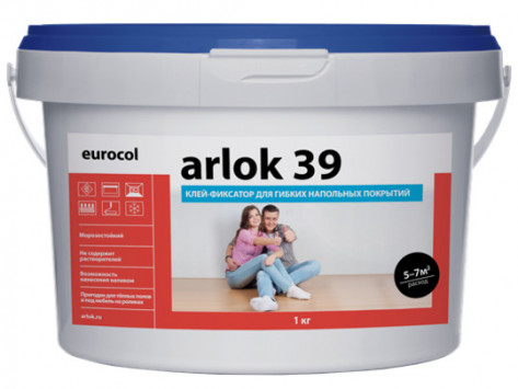 клей-фиксатор Eurocol Arlok 39 3.0 кг. (для ковровой плитки и других гибких покрытий)