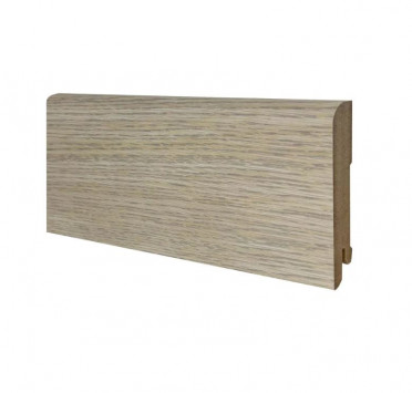 МДФ Прямой B302-06 Дуб слоновая кость 2050*80*16 мм.