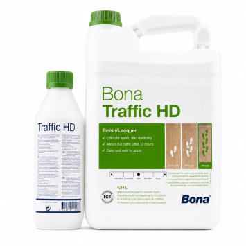 Паркетный двухкомп. лак Bona Traffic HD SilkMatt (Трэффик полуматовый) 4,95л.