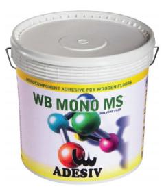 Паркетный однокомпонентный силановый клей Adesiv (Италия) WB Mono MS 15 кг.